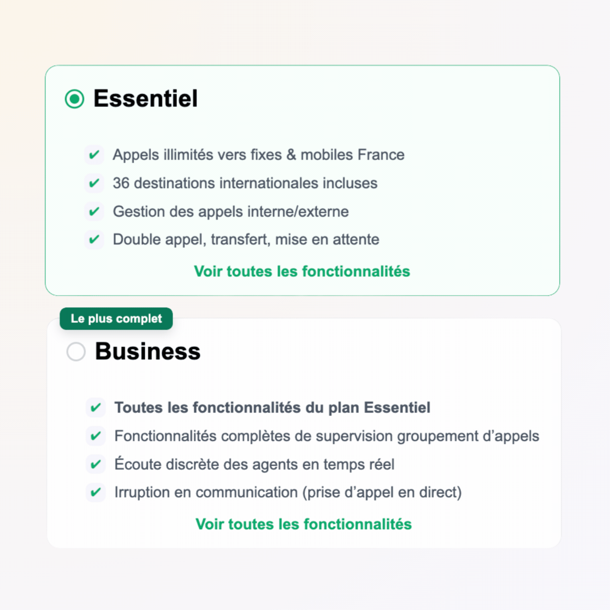 Étape 1 - Configurez votre offre
